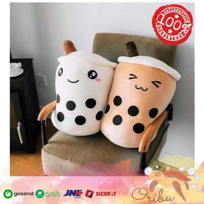 BONEKA BUBBLE BOBA MILK TEA BROWN SUGAR PLUSHIES BANTAL BOBA DOLL