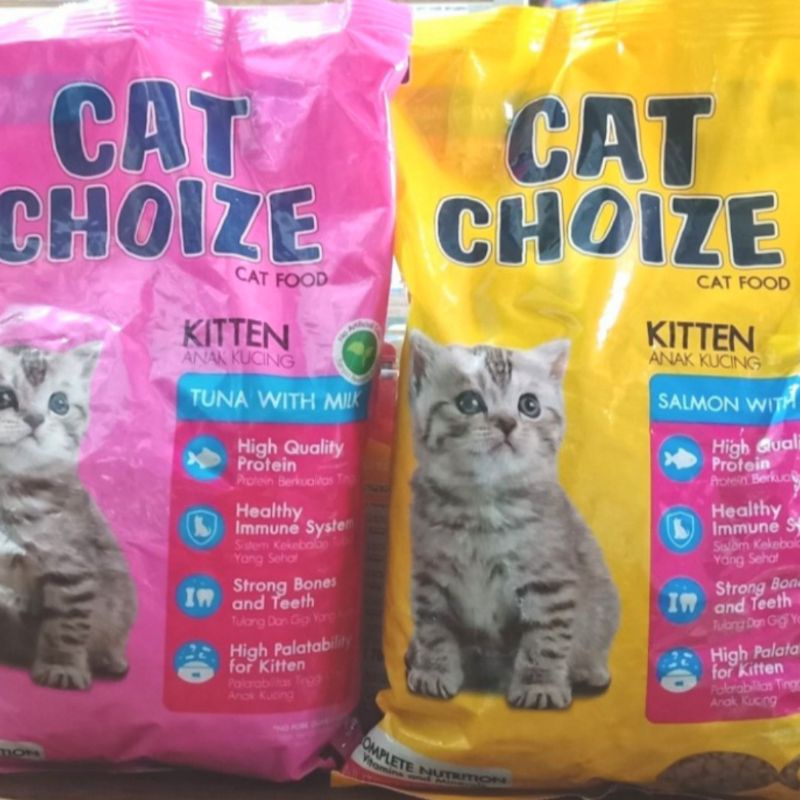 Cat Choize Kitten Tuna Salmon Milk 1 kg Makanan Kucing Baby Anak