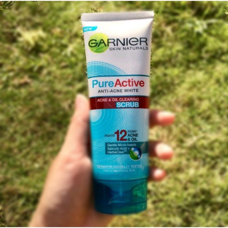 [PROMO] Garnier Pure Active Acne &amp; Oil Clearing Foam / Scrub /Matcha deep clean pembersih wajah
