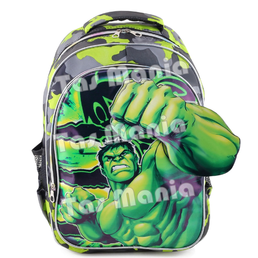 Tas Ransel Anak Laki Laki Karakter - BOBOI BOY BATMAN - PUNCH - COOL BACKPACK + FREE BOTOL