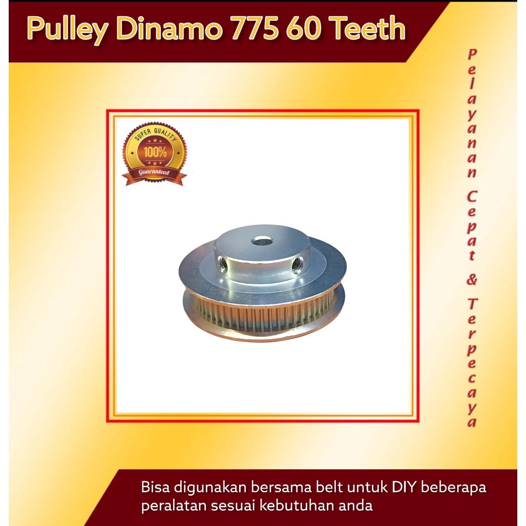 Pulley 60 gigi buat as 5mm bisa untuk dinamo 775 maupun as 5mm lainnya