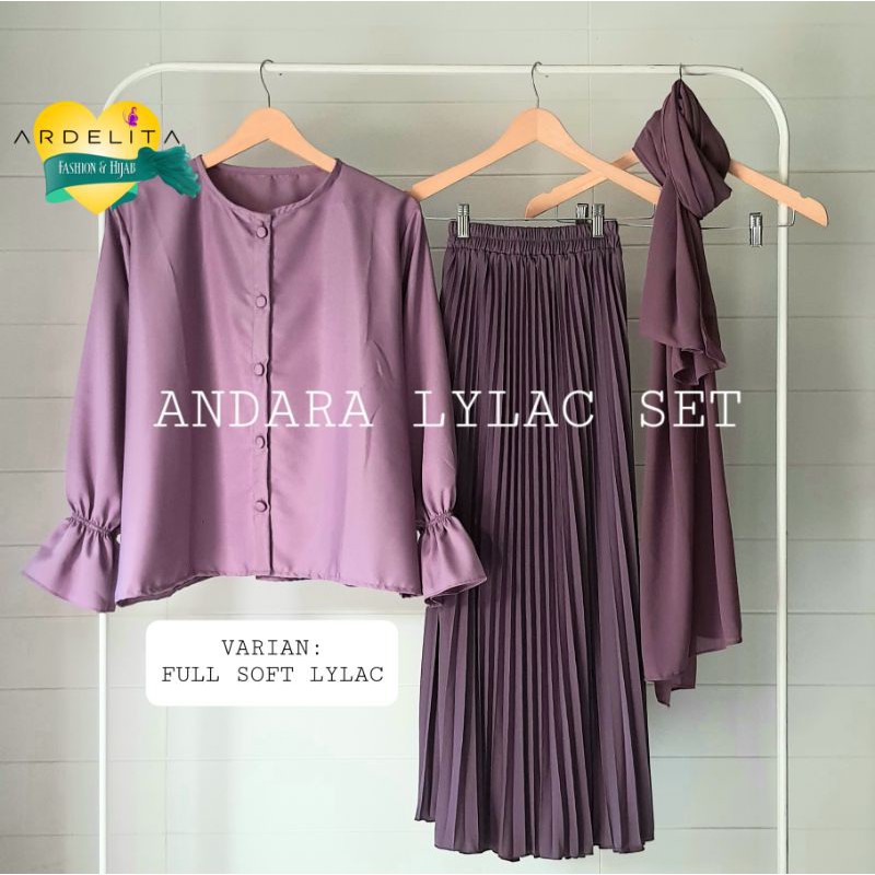 ANDARA LYLAC SET ORI 100% REAL PICT