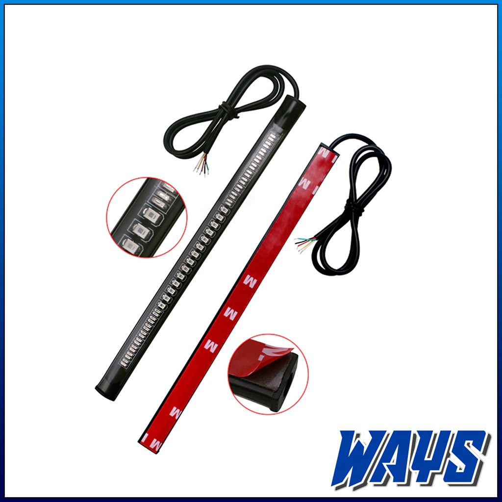 [L061] 3IN1 Stoplamp Lampu Rem Sein Sen LED Fleksibel Caferacer Universal