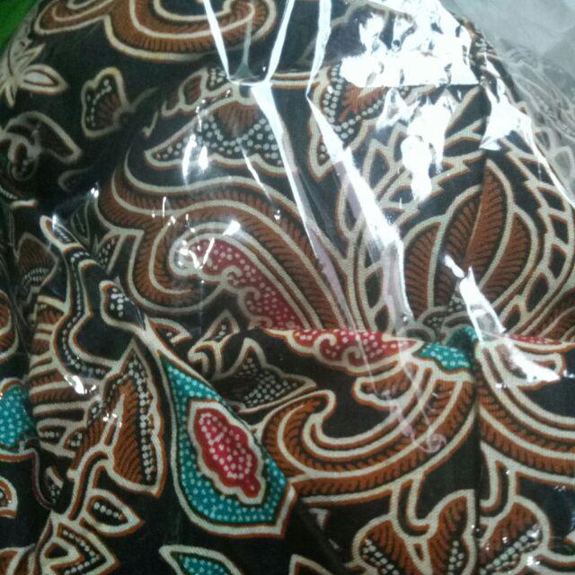 Bswart Batik Hrb026 Kenongo Hem Pendek Padi Pekalongan M L Xl Batik Pria Murah Modern Grosir
