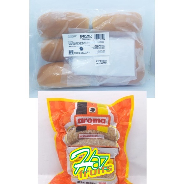 

Paket Hot Dog Bernardi Plain Rolls & Aroma Pork Bratwurst