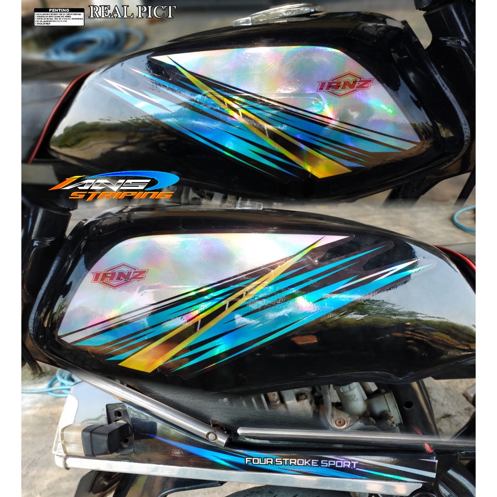 COSTUM STRIPING GL MAX NEW DESAIN VARIASI HOLOGRAM / STIKER VARIASI GL PRO TERBARU / STIKER MOTOR GL TERMURAH