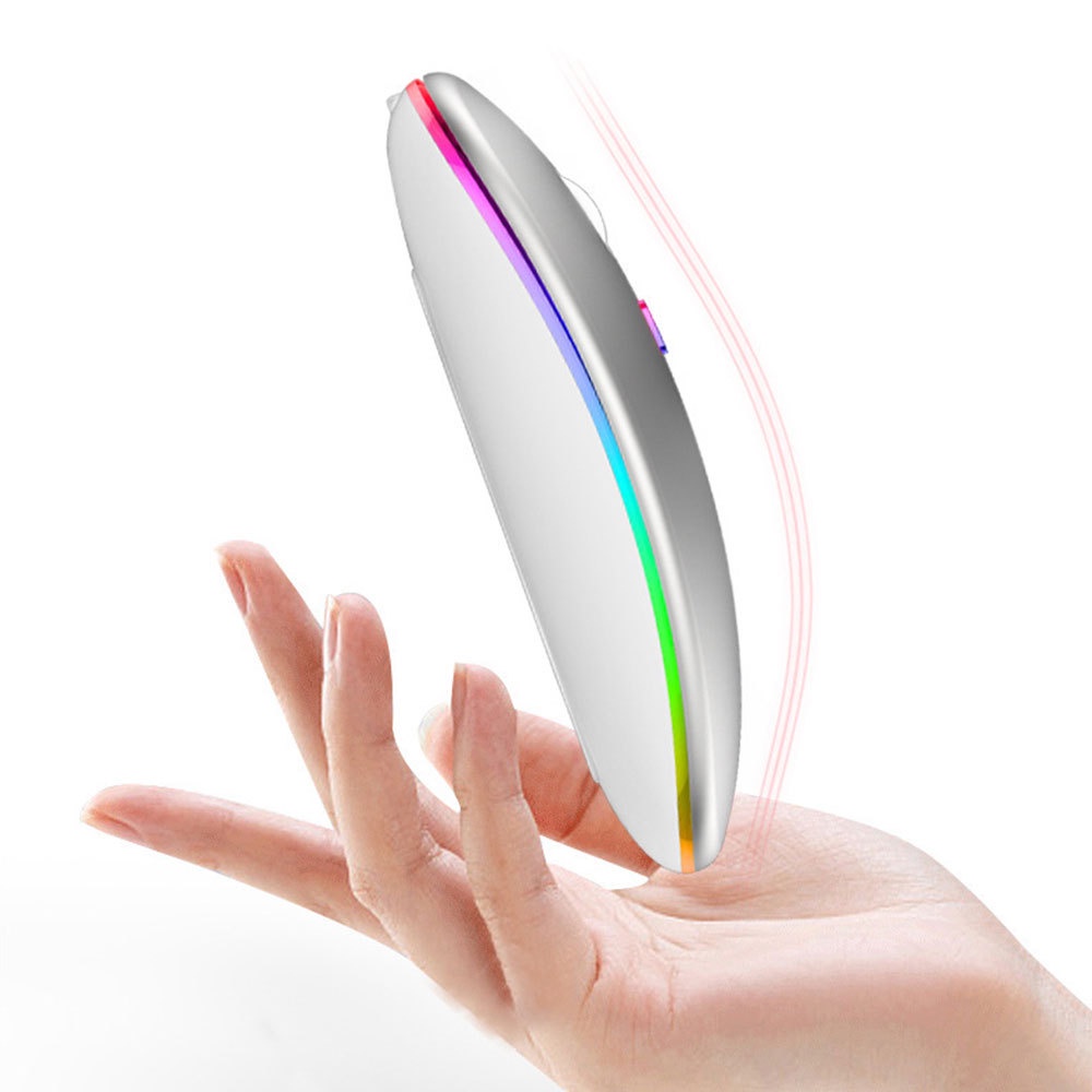 Mouse Wireless Bluetooth Dual Mode RGB Silent Slim Rechargeable