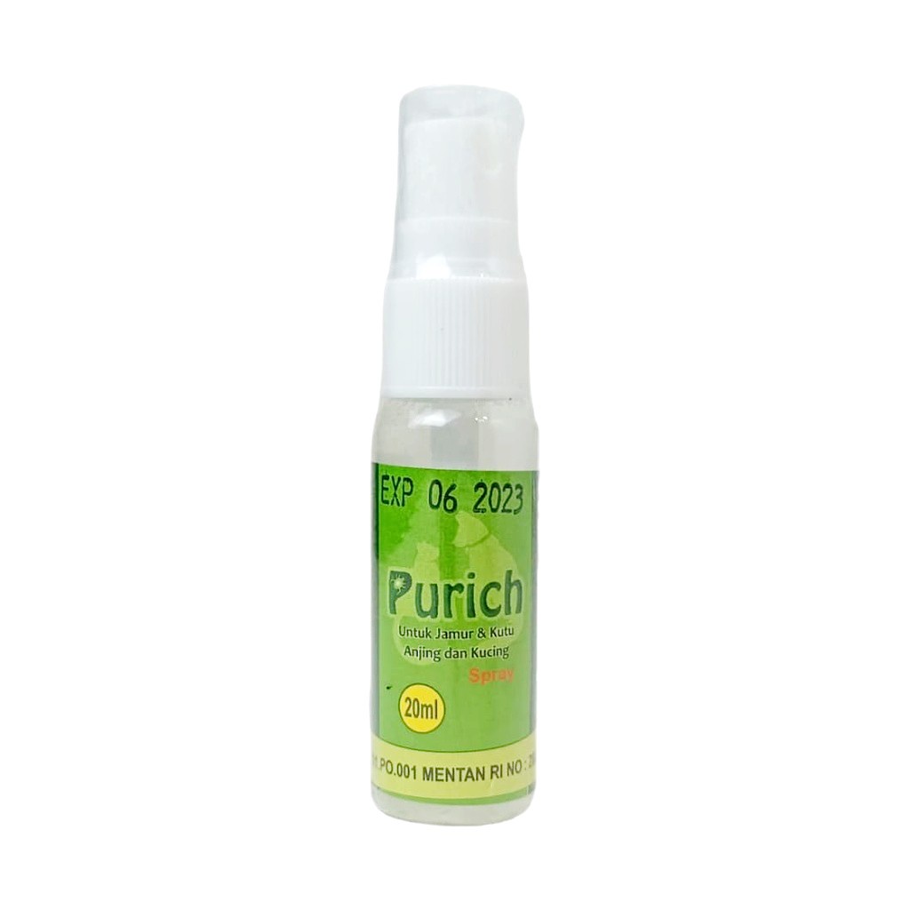 PURICH Spray 20ml / Obat Jamur Kutu Kucing &amp; Anjing Murah