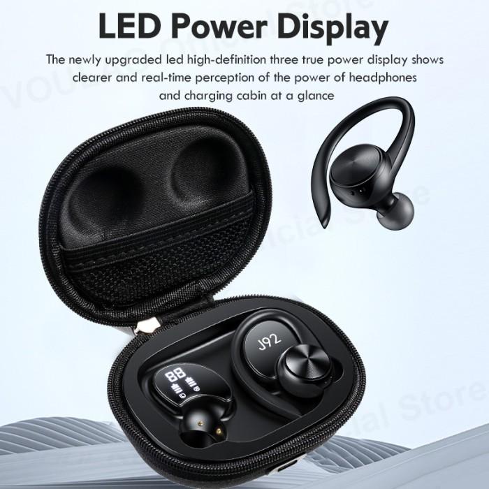 TWS Headset Bluetooth Waterproof Wireless Sports Earphone Earhook