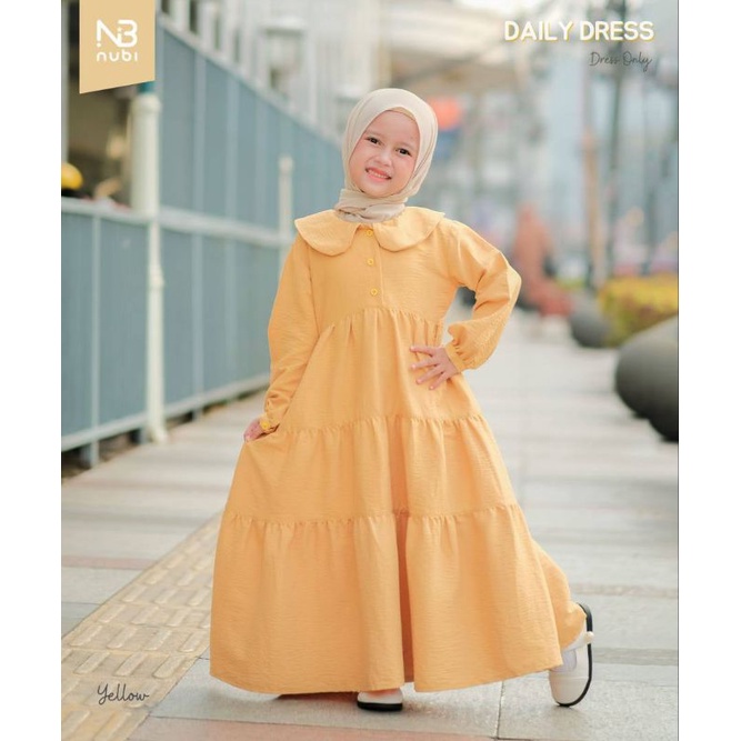 gamis daily nubintang / gamis daily nubi / daily dress nubintang / daily dress nubi / gamis anak pol