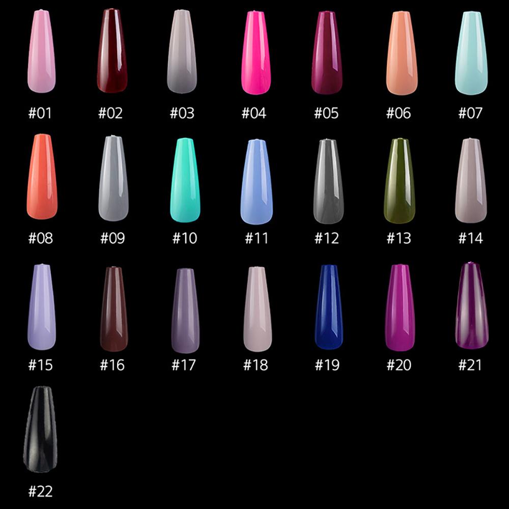 Mxbeauty Alat Nail Art Acrylic Candy Color Manicure Matte Kuku Palsu Ekstensi