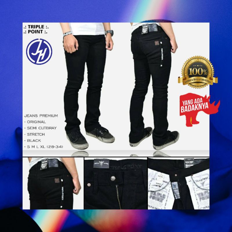 Celana  Denim  Semi  Cutbray  Original TRIPLE POINT BEST 