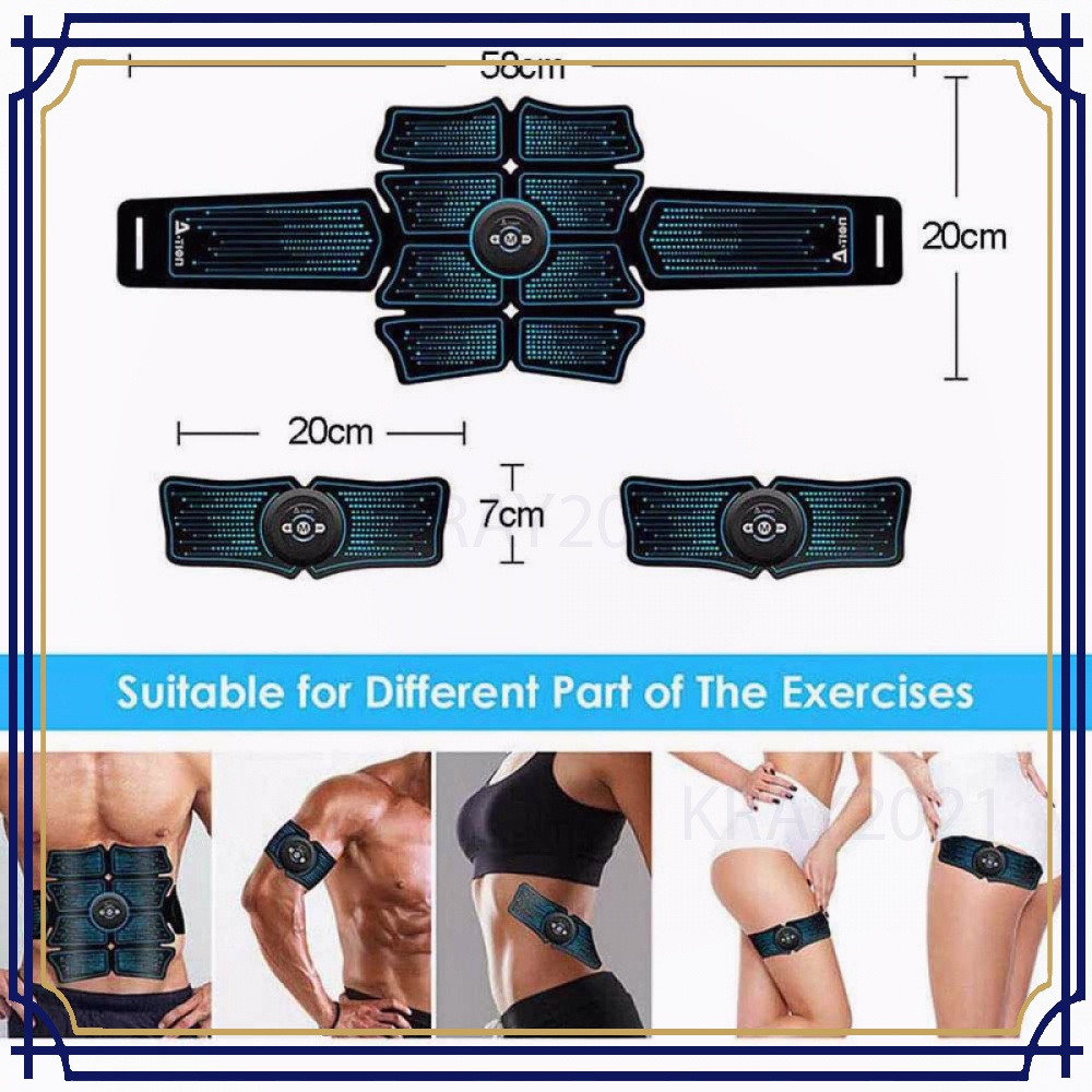 Alat Stimulator EMS Otot Six Pack ABS Abdominal Muscle - BY389