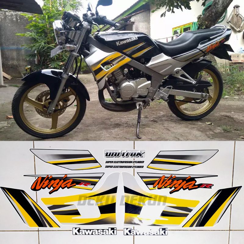 striping ninja r 2004 / striping ninja r kis 2004 / striping kawasaki ninja r kis 2004 hitam / strip