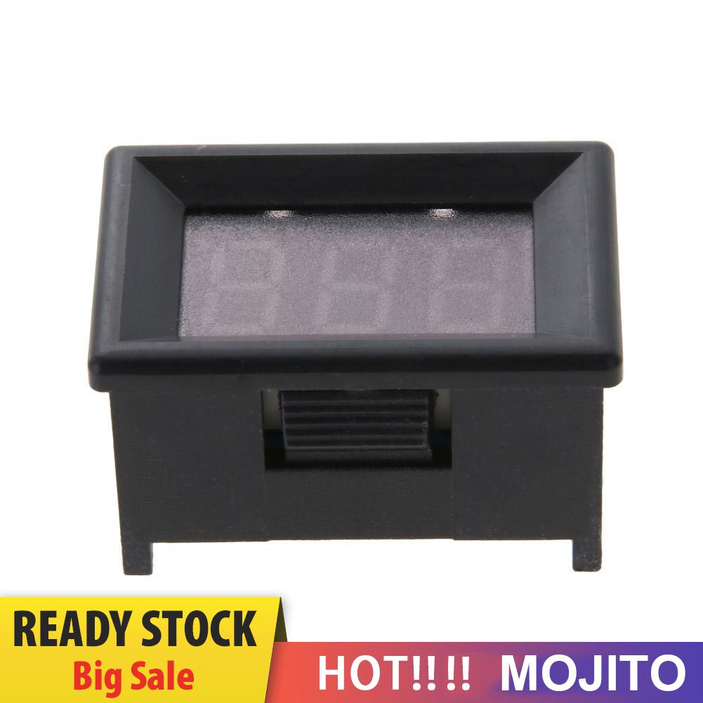 MOJITO Mini 0.36in DC 2.4V-30V 2-Wire LED Digital Display Panel Battery Voltmeter