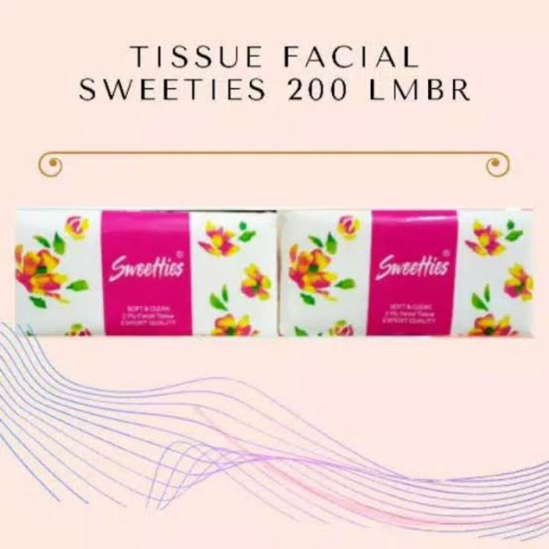 Tisu wajah Tissue Sweetties isi 200 lembar