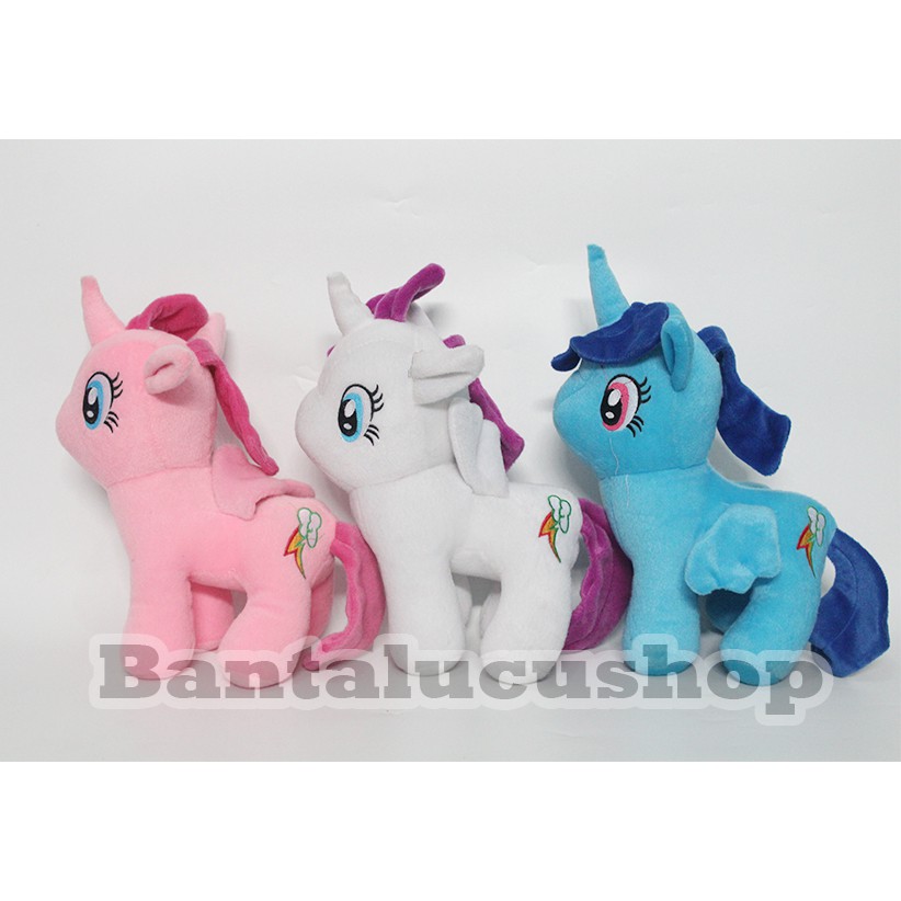 Boneka Kuda Pony Unicorn Mainan My Little Pony Lucu Size L Bahan Halus Termurah