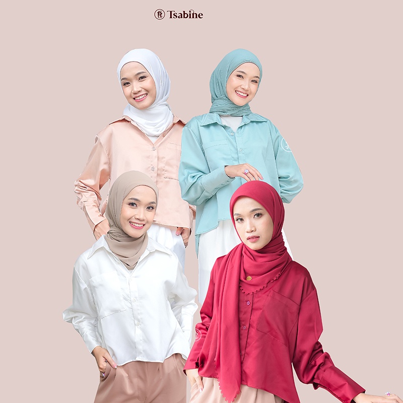 GLORIA SHIRT / KEMEJA SATIN / SATIN SHIRT / SILK SATIN SHIRT