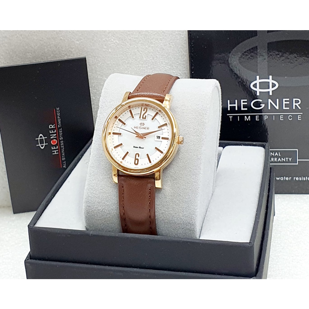Jam Tangan Wanita Hegner 415 Original Kulit