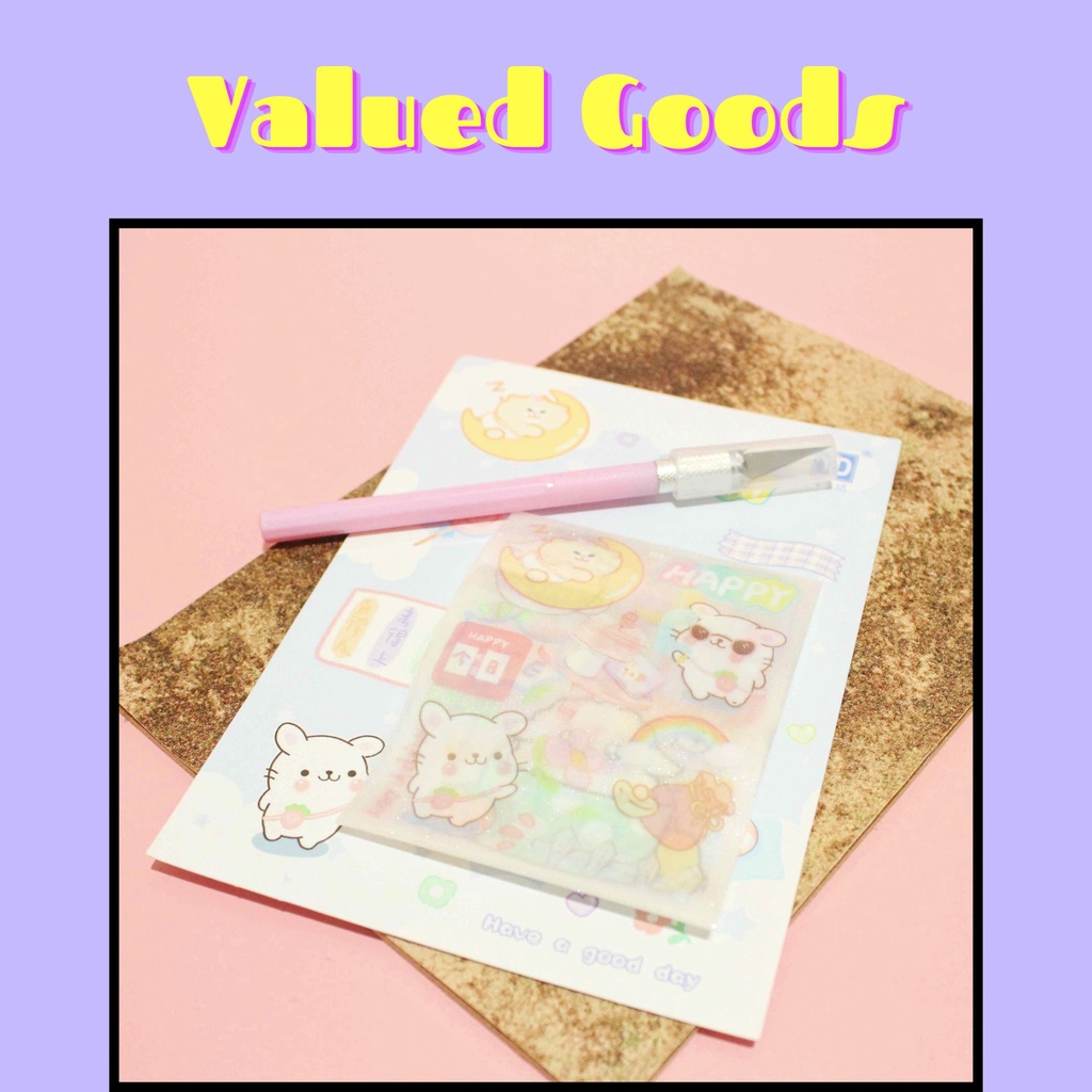 

Paket Stiker 5 Lembar Gratis Pemotong Stiker - YDXKKD01 - sticker label lucu hadiah kado anak sovenir gambar kartun unik alat tulis kantor kerja sekolah