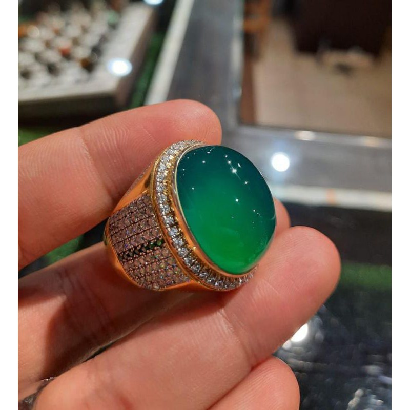 BATU HIJAU BOTOL GARUT RING PERAK 2