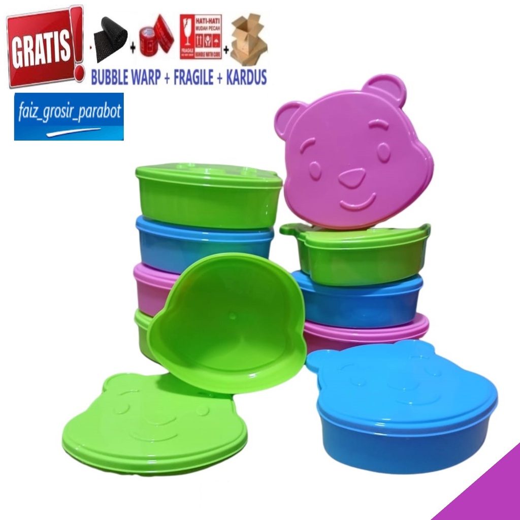TOPLES TEMPAT WADAH KOTAK MAKANAN MISTING PLASTIK MOTIP MICKY