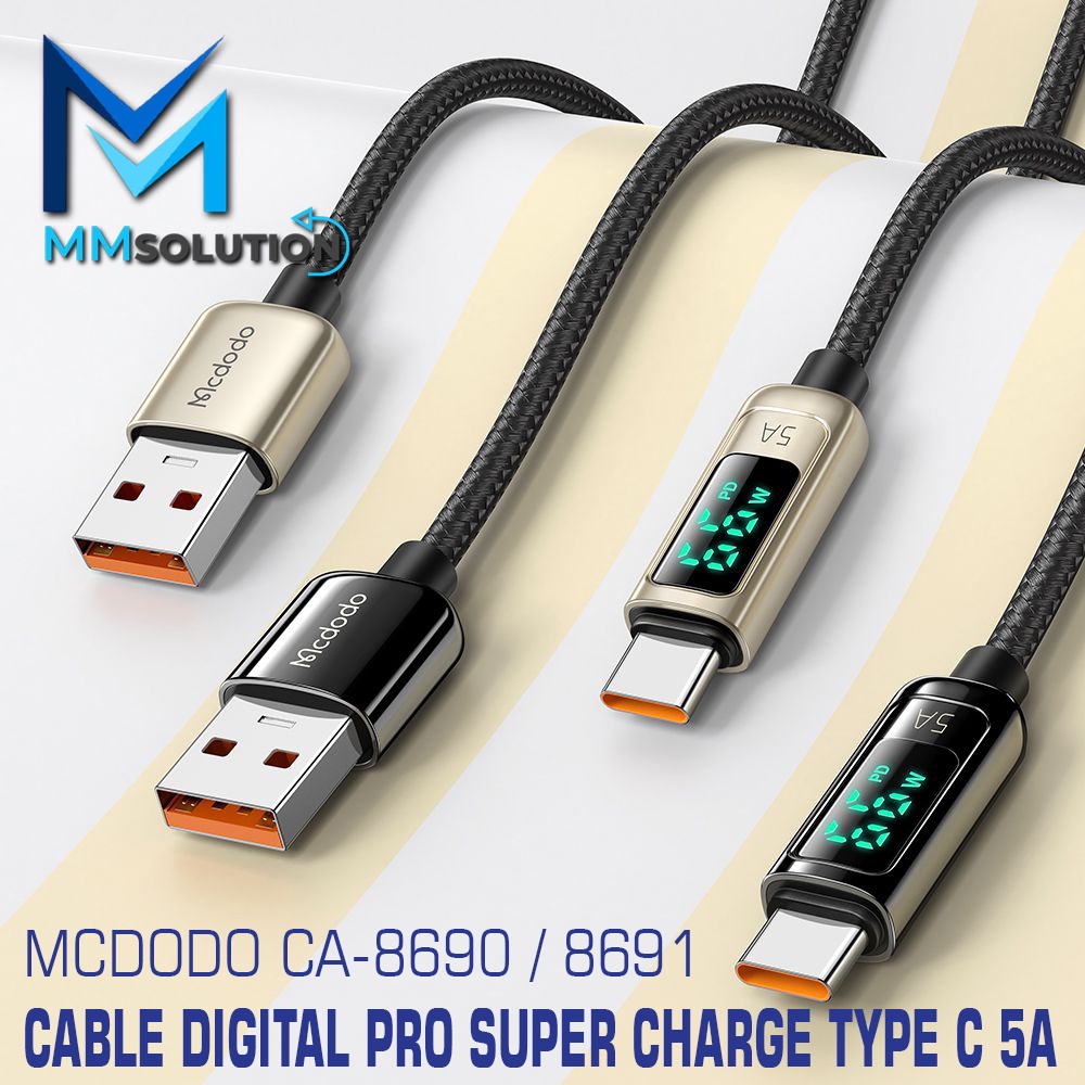 Mcdodo CA-8690 Digital Pro Kabel Data USB to Type-C 5A 1,2M