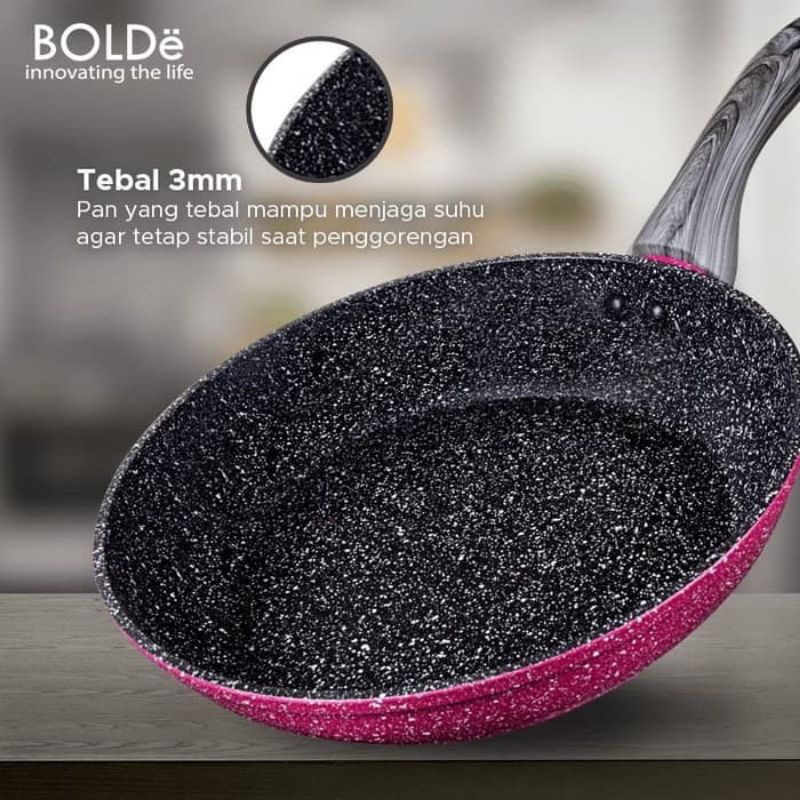 Super PAN Fry PAN 22cm Black Pink Original BOLDe