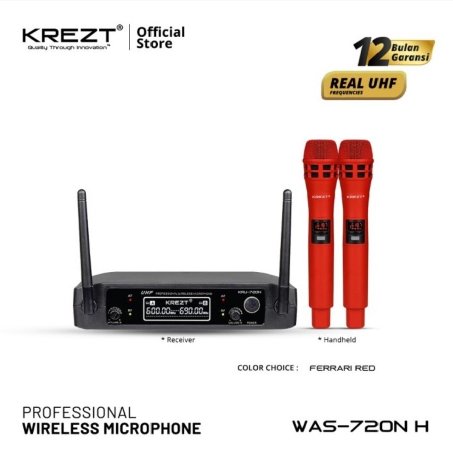 Microphone - Mic Wireless KREZT KRU 720N KRU720N ORIGINAL