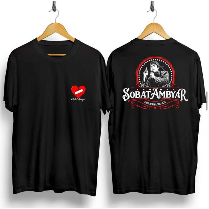 Kaos Hitam Sobat Ambyar Distro / Baju Distro Pria Keren Grosir Murah