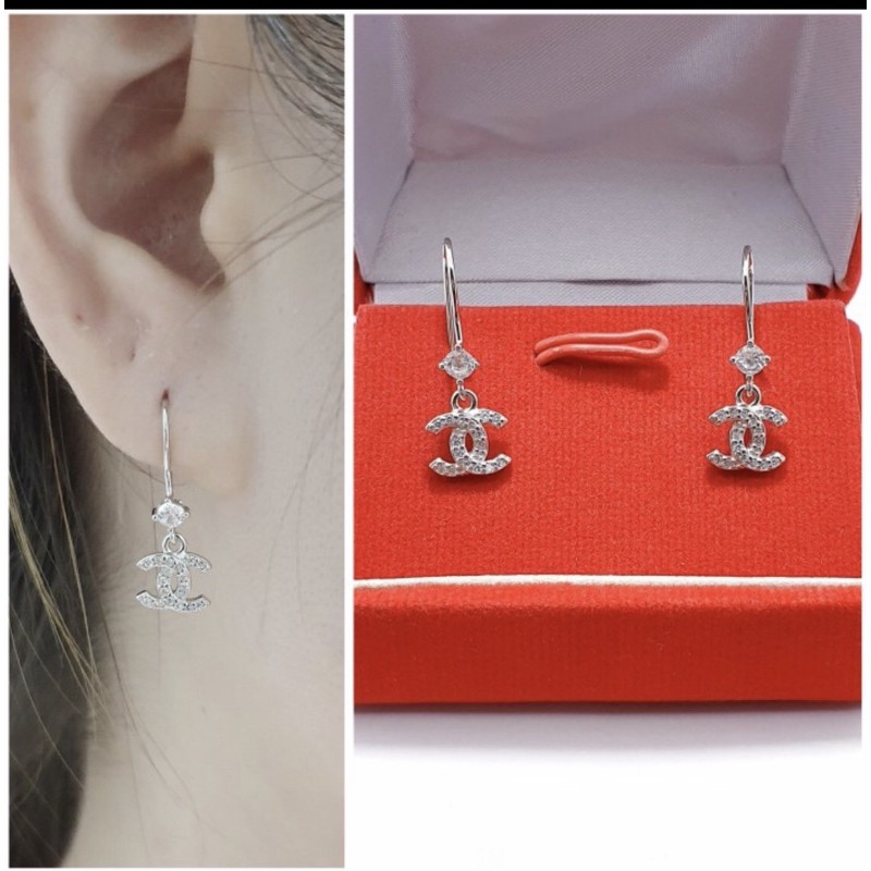 Anting gantungan channel anting channel perak 925 anting cewek perak 925