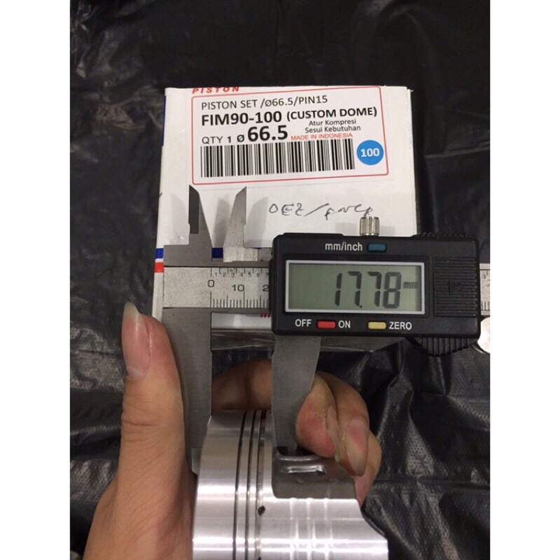 piston kit fim mentahan dome ukuran 65.5 66 66.5 67 67.5 68mm pin 14 15 16-3