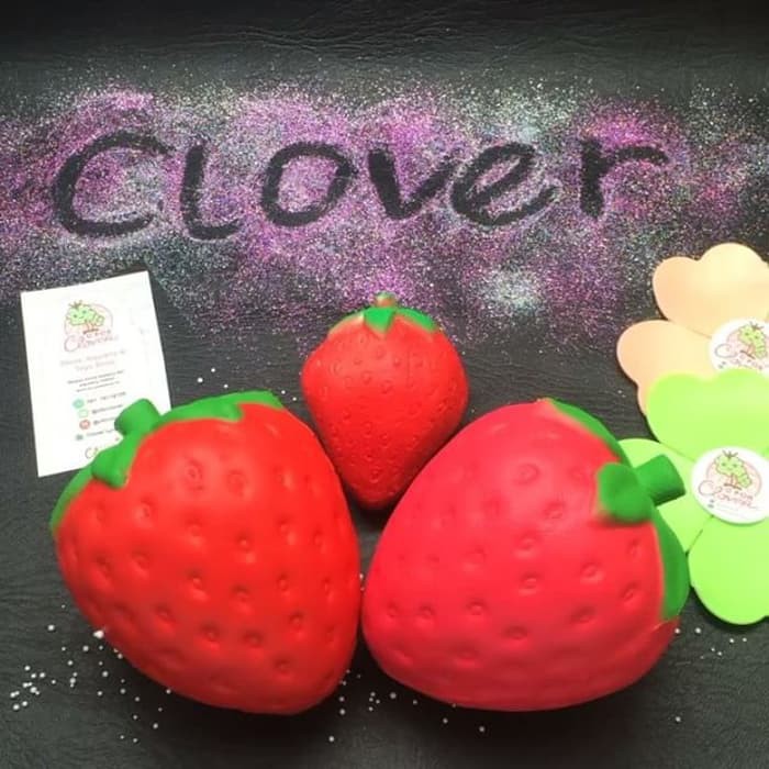 STRAWBERRY JUMBO SQUISHY / squishi stroberi strawberi replika ibloom
