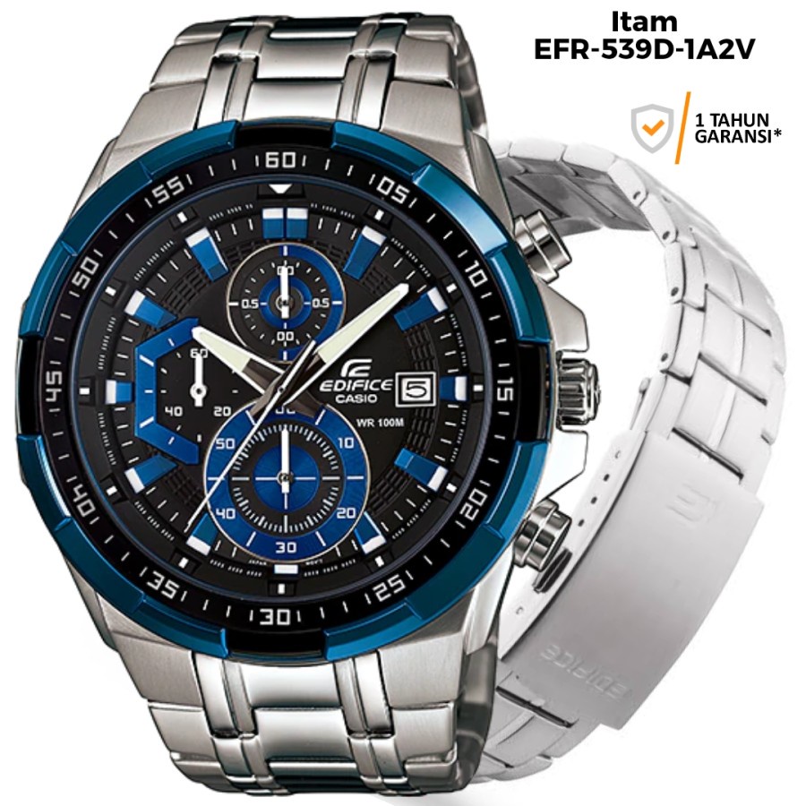 COD Jam Tangan Casio Edifice JepanG 4.6 type : EF539 Stainless Baterai Jam Tangan Pria Mewah Garansi