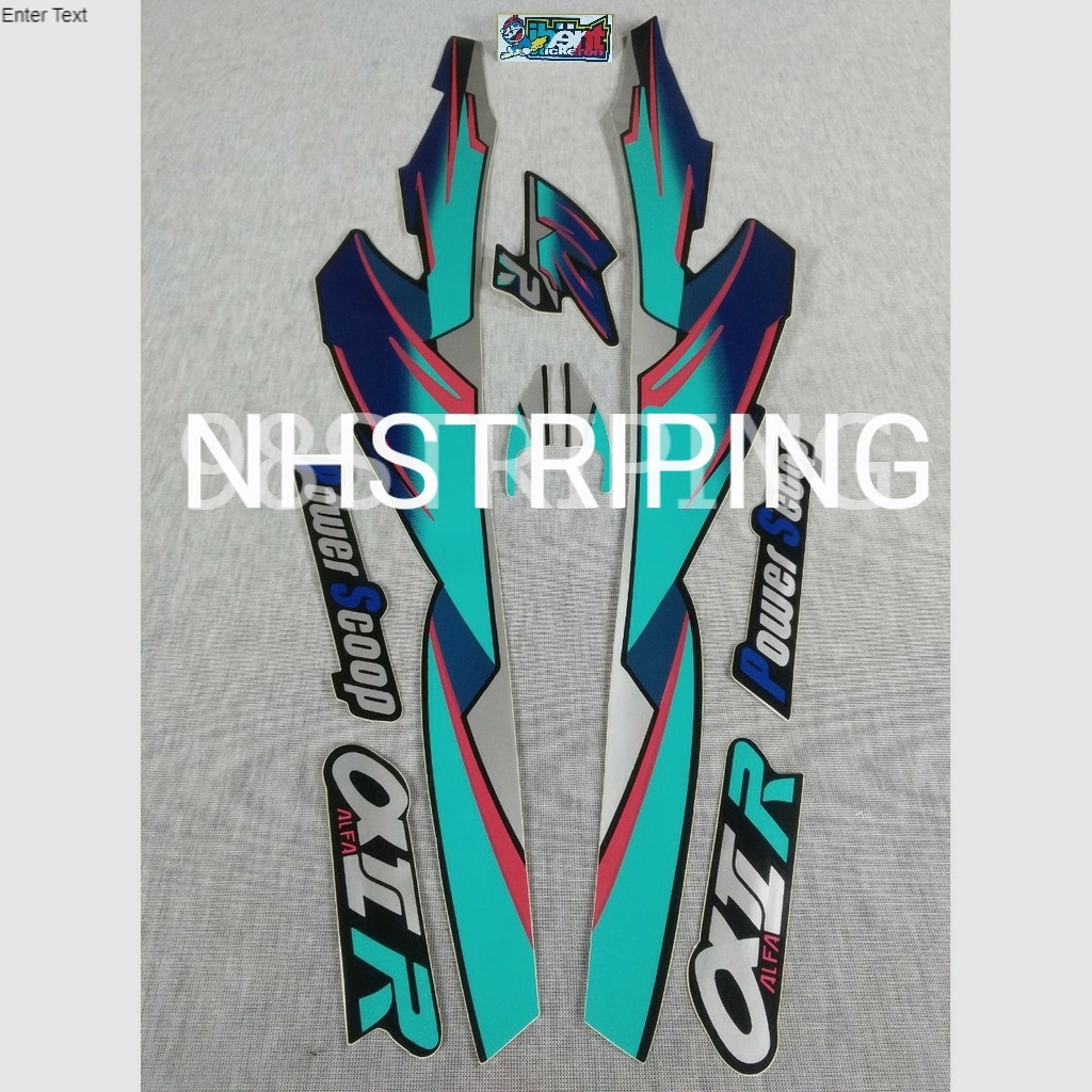 STRIPING ALFA BIRU TAHUN 1995  POLET YAMAHA