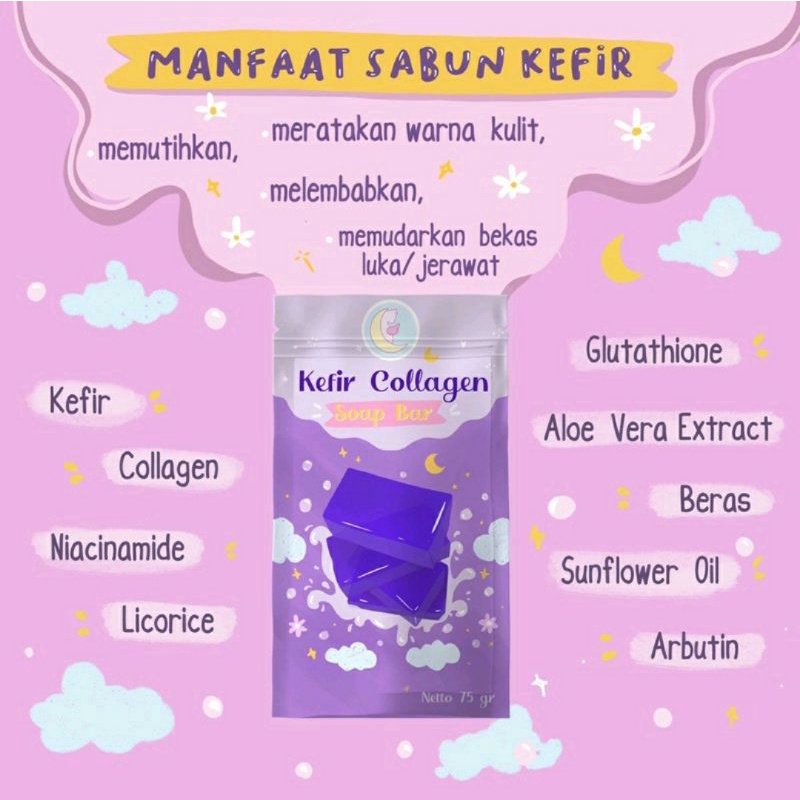 Sabun Kefir Collagen Pemutih badan original / Sabun Collagen / kefir collagen sabun pemutih badan / kefir collagen beautyinu