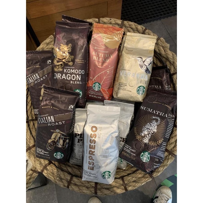 

Whole Bean Dark Roast 250gr Starbucks Brew Me Coffee Grind