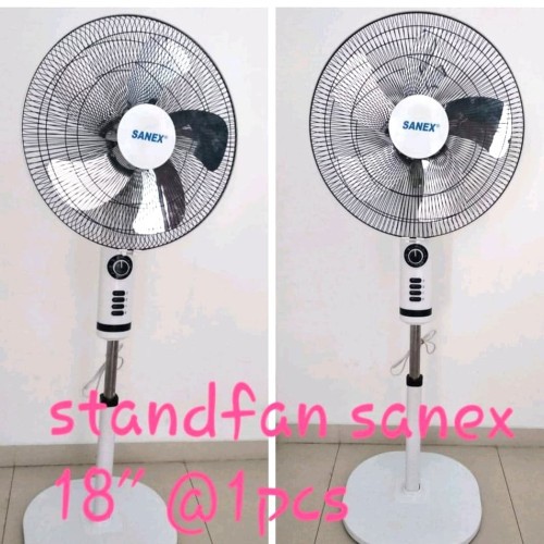 Kipas Berdiri / Stand Fan Sanex 18 Inch Baling-baling Stainles / Kipas Murah (PENGIRIMAN KHUSUS OJEK ONLINE)