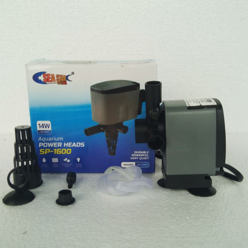 mesin pompa filter celup power head ph SEA STAR SEASTAR SP 1600 waterpump aquarium water pump low watt