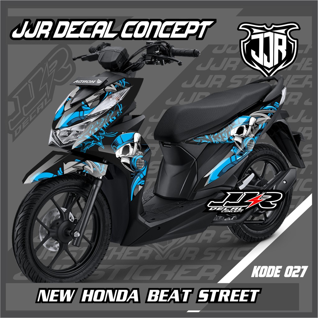 Jual Stiker Decal Honda New Beat 2020 2022 Beat Street Street Stiker Honda Beat New Beat DELUXE Tengkorak Keren Indonesia Shopee Indonesia