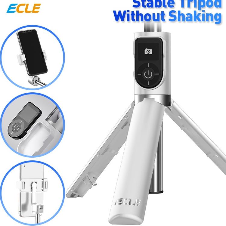 Harga Murah.. (NEW) ECLE P70S Selfie Stick Tongsis HP Tripod Free Expansion 100cm Bluetooth 5.0 4in1