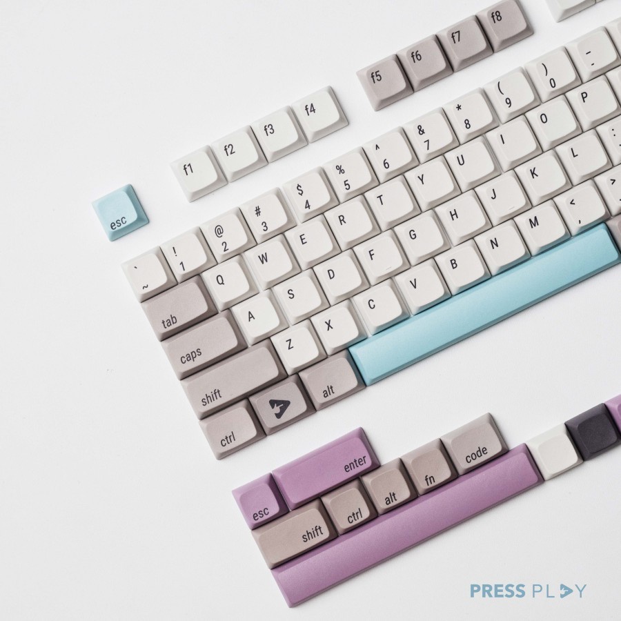 Press Play Flux PBT Double Shot Keycaps 115 Set XDA Profile