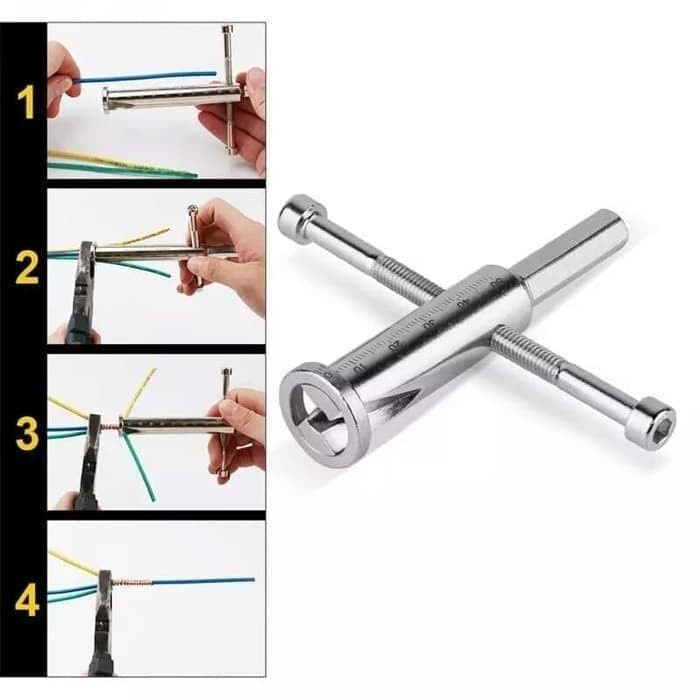 BAROKAH Wire Stripping and Twisting Tool Manual Wires Stripper Twister drill