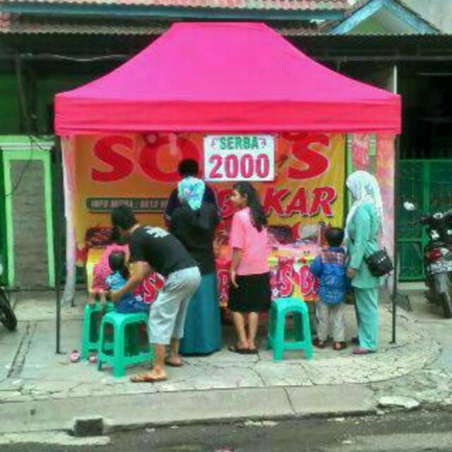 Tenda Cafe Lipat Matic 2x3 Grade Aa