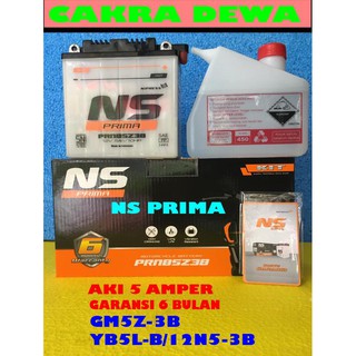  Aki  MOTOR  GARANSI 6 BULAN YAMAHA MIO  SMILE  NS PRIMA GM5Z3B 