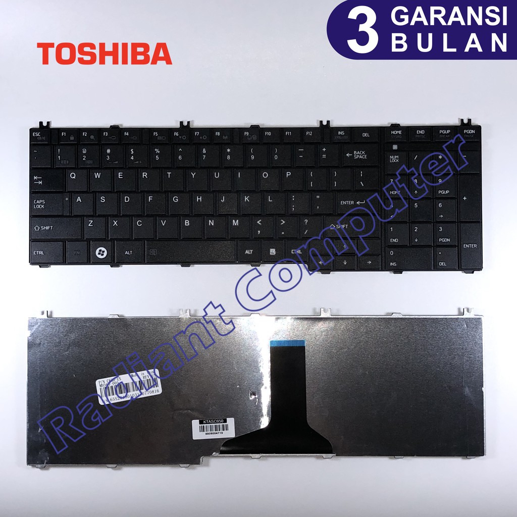 Keyboard Toshiba Satellite C655 C665 L655 L665 L675 L755 L770 L775