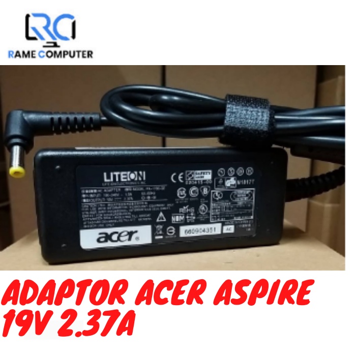 Adaptor Charger Laptop Acer Aspire ES 11 ES1-131 ES1-132 A314-32 A315 19V 2.37A (5.5*1.7mm) CASSAN ORIGINAL