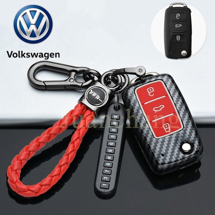 Case Kunci Mobil Bahan Silikon Karbon Untuk Volkswagen VW Golf 4 5 6 MK4 MK5 MK6 Tiguan MK1 Touareg Beetle