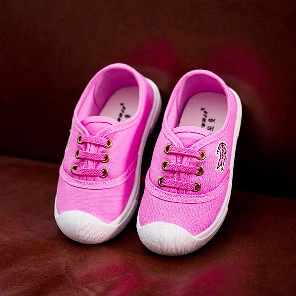 Sepatu Anak Cewek Pink Croco