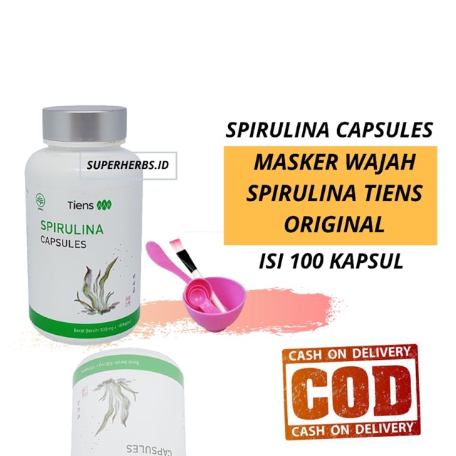 Masker Spirulina |  Masker Wajah Spirulina | Masker Spirulina Tiens | Masker Jerawat